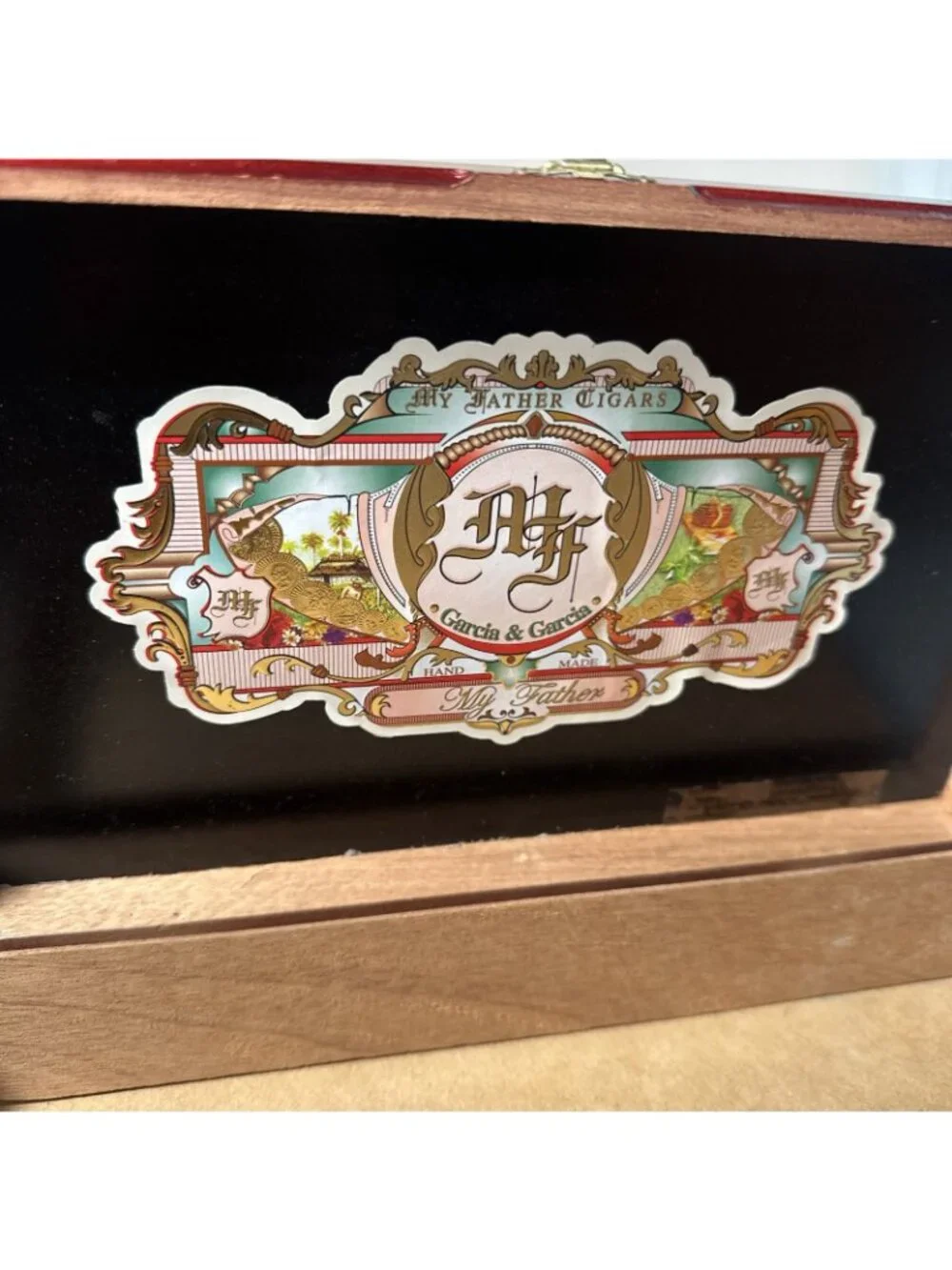 Empty Wood Cigar Box My Father Garcia Cigars No. 2 Belicoso 11